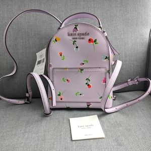NWT Kate Spade Cameron Floral Ditsy convertible mini backpack